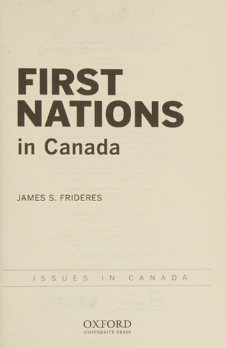 First Nations People in Canada