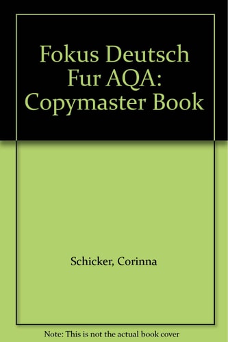 Fokus Deutsch für AQA: Copymaster Book