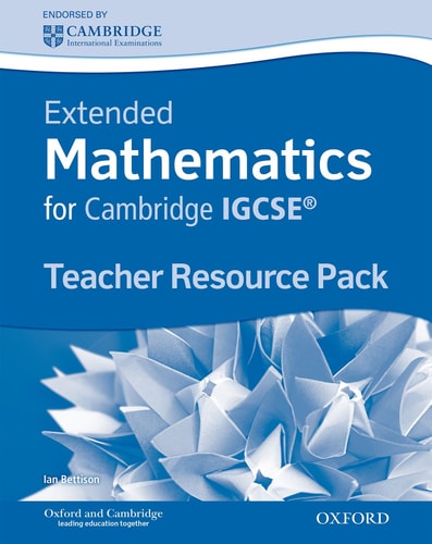 Complete Mathematics for Cambridge IGCSE Teacher's Resource Pack: Extended