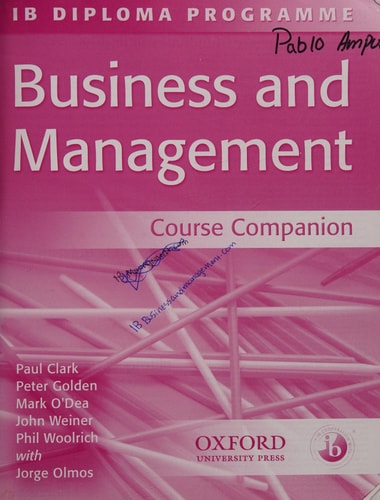 IB Business and Management Course Companion