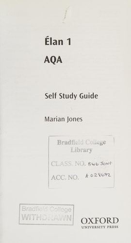 Elan: AS AQA Self-study Guide with CD-ROM