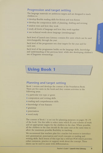 Launch Into Literacy: Level 1 Teacher's Guide