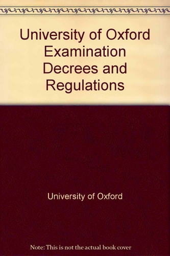 Examination Decrees and Regulations