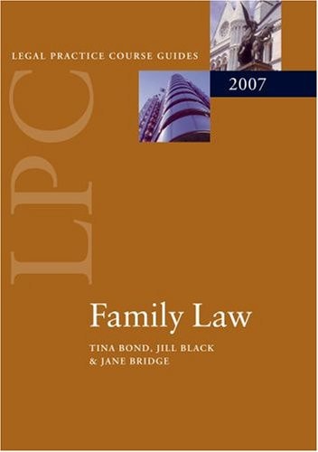 Family Law: Blackstone Legal Practice Course Guide