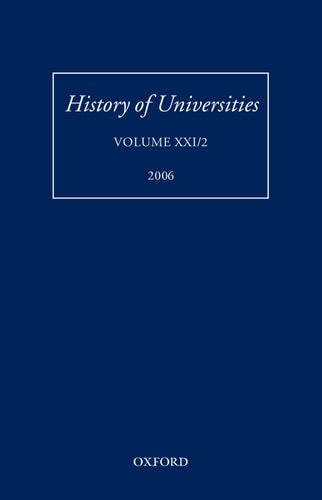 History of Universities: Volume XXI/2