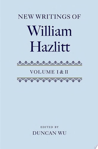 New Writings of William Hazlitt