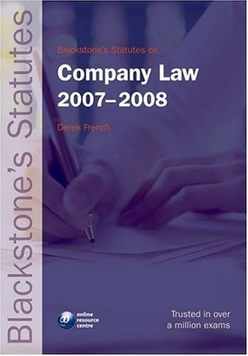 Blackstone's Statutes on Company Law