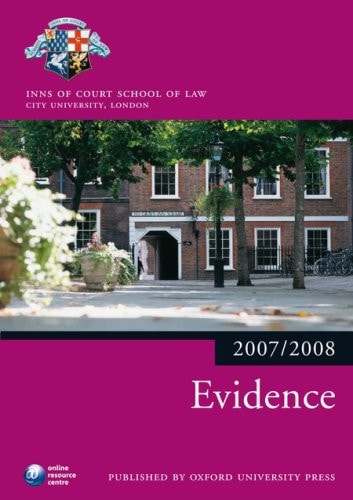 Evidence: Blackstone Bar Manual