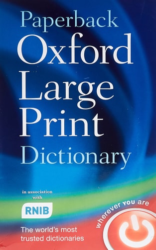 Paperback Oxford Large Print Dictionary