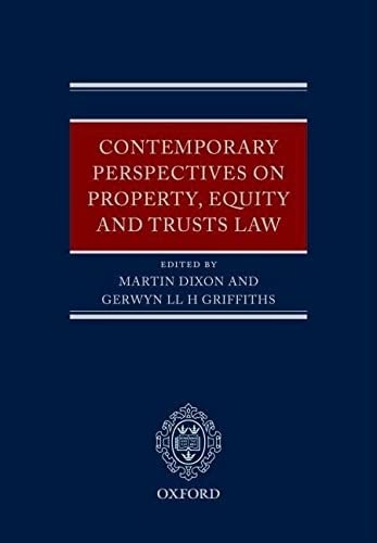 Contemporary Perspectives on Property, Equity and Trust Law