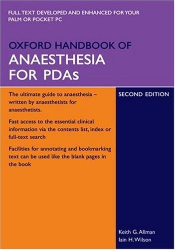 Oxford Handbook of Anaesthesia for PDAs