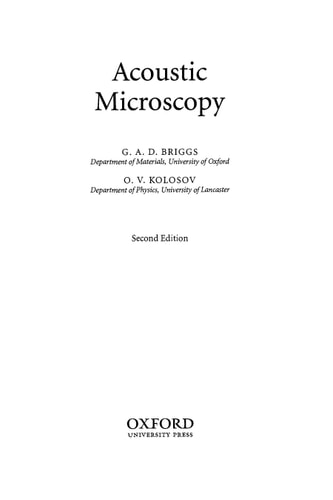 Acoustic Microscopy