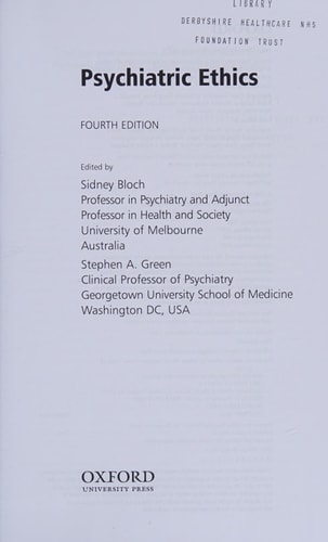 Psychiatric Ethics