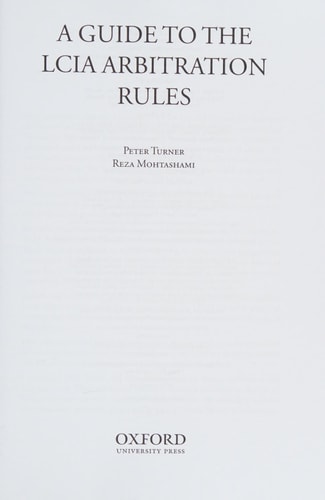 A Guide to the LCIA Arbitration Rules