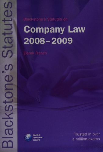 Blackstone's Statutes on Company Law