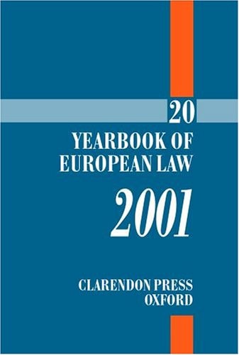 Yearbook of European Law: Volume 20