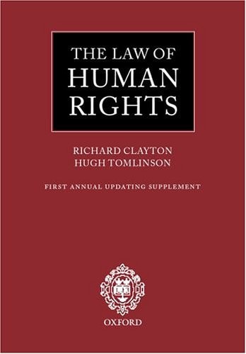 The Law of Human Rights: First Annual Updating Supplement