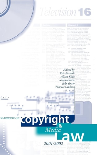 The Yearbook of Copyright and Media Law: Volume VI