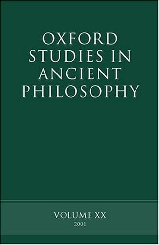 Oxford Studies in Ancient Philosophy: Volume XX
