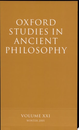 Oxford Studies in Ancient Philosophy: Volume XXI