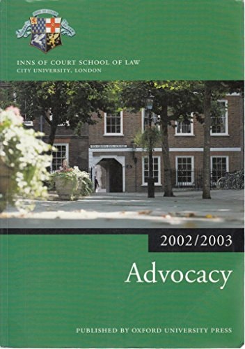 Advocacy: Blackstone Bar Manual