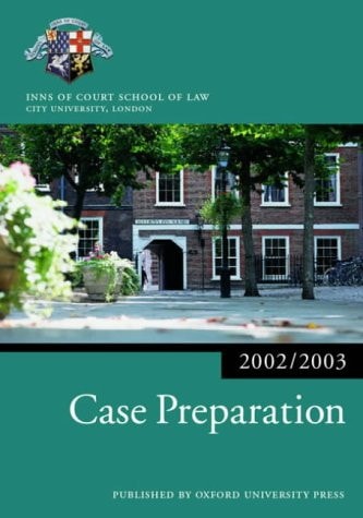 Case Preparation: Blackstone Bar Manual