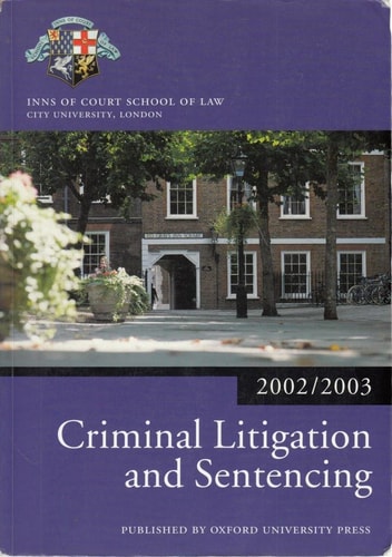 Criminal Litigation and Sentencing