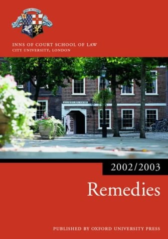 Remedies: Blackstone Bar Manual