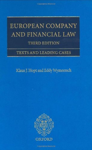 European Company and Financial Law: Texts and Leading Cases