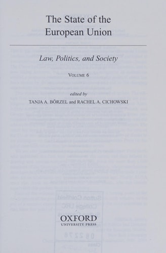 The State of the European Union, 6: Law, Politics, and Society