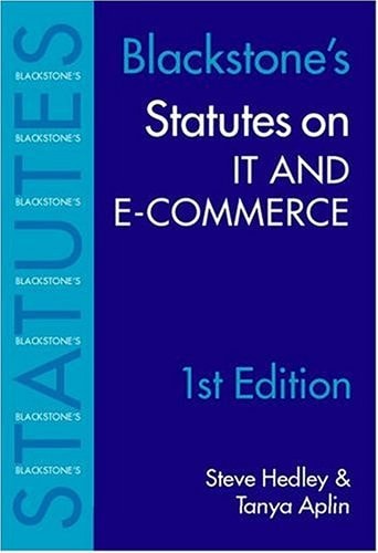 Statutes on IT and e-Commerce