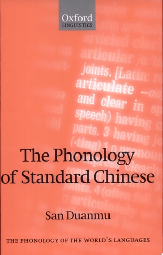 The Phonology of Standard Chinese