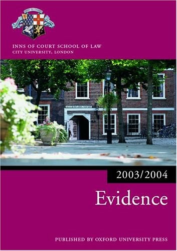 Evidence: Blackstone Bar Manual