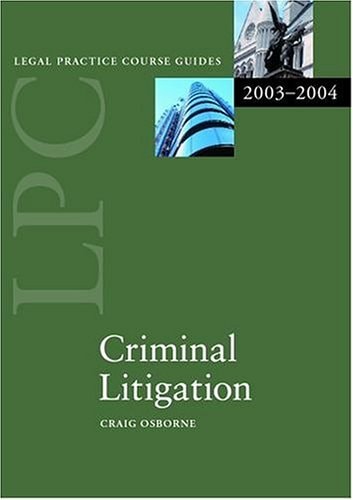 LPC Criminal Litigation