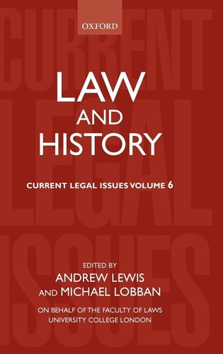 Law and History: Current Legal Issues