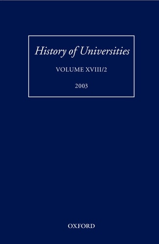 History of Universities: Volume XVIII/2