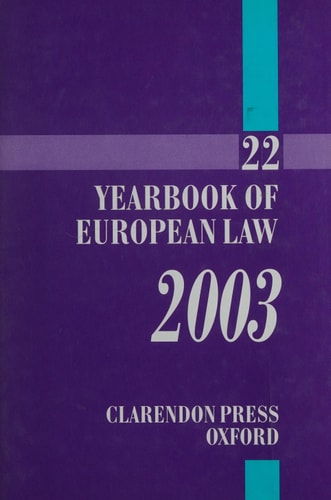 Yearbook of European Law: Volume 22