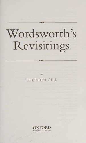 Wordsworth's Revisitings