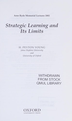 Strategic Learning and Its Limits