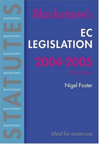 EC Legislation 2004-2005
