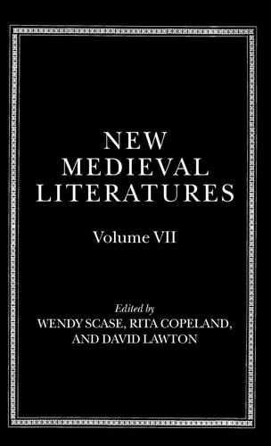 New Medieval Literatures: Volume VII