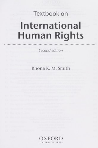 Textbook on International Human Rights