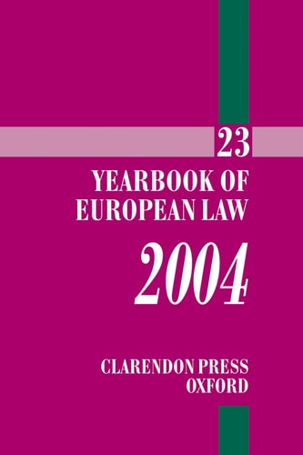 Yearbook of European Law: Volume 23