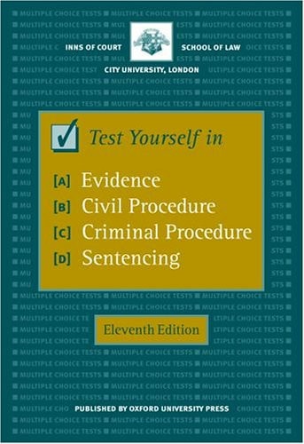 Test Yourself in Evidence, Civil Procedure, Criminal Procedure and Sentencing
