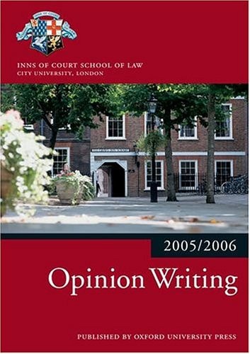 Bar Manual: Opinion Writing 2005/6