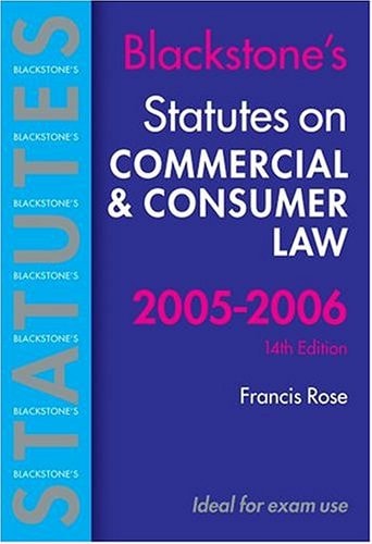 Statutes on Commercial and Consumer Law 2005-2006