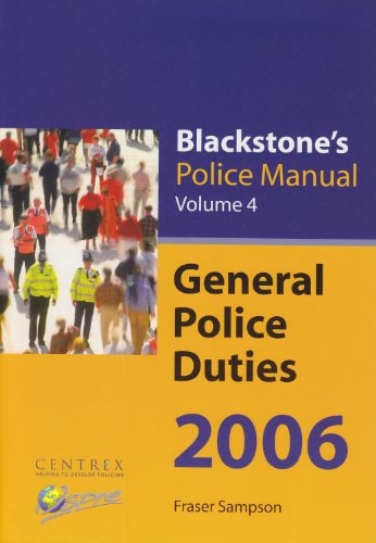 Blackstone's Police Manuals: 4-Volume Set