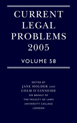 Current Legal Problems: Volume 58