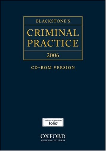 Blackstone's Criminal Practice 2006
