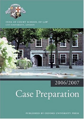 Case Preparation: Blackstone Bar Manual
